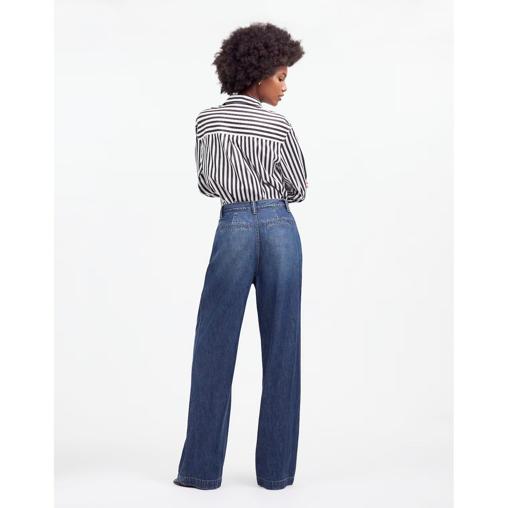 Madewell The Harlow Wide-Leg Jean: Airy Denim Edition Fieldale Wash 25 Spring - Picture 4 of 11